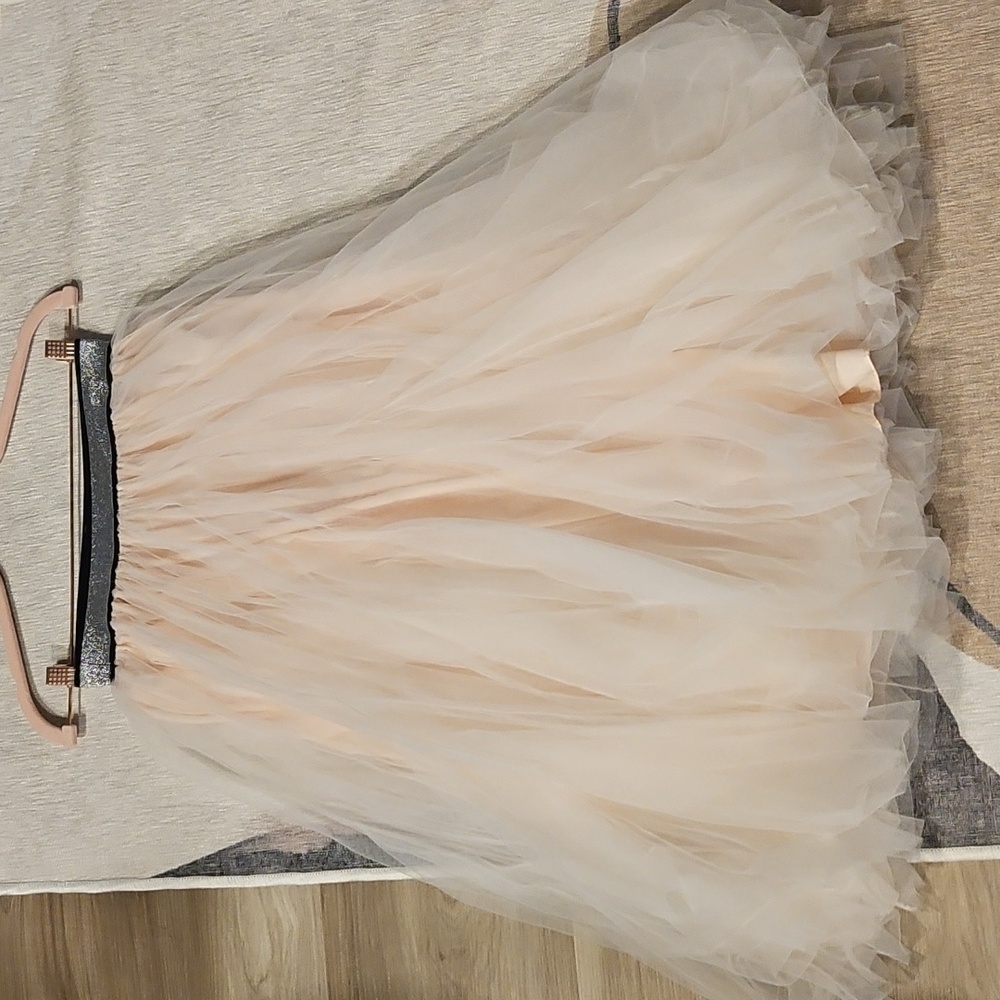 Anna Speak Heavy Craft Cloud-Inspired Romantic Elegant Tulip Patchwork Skirt - Picture 7 of 8